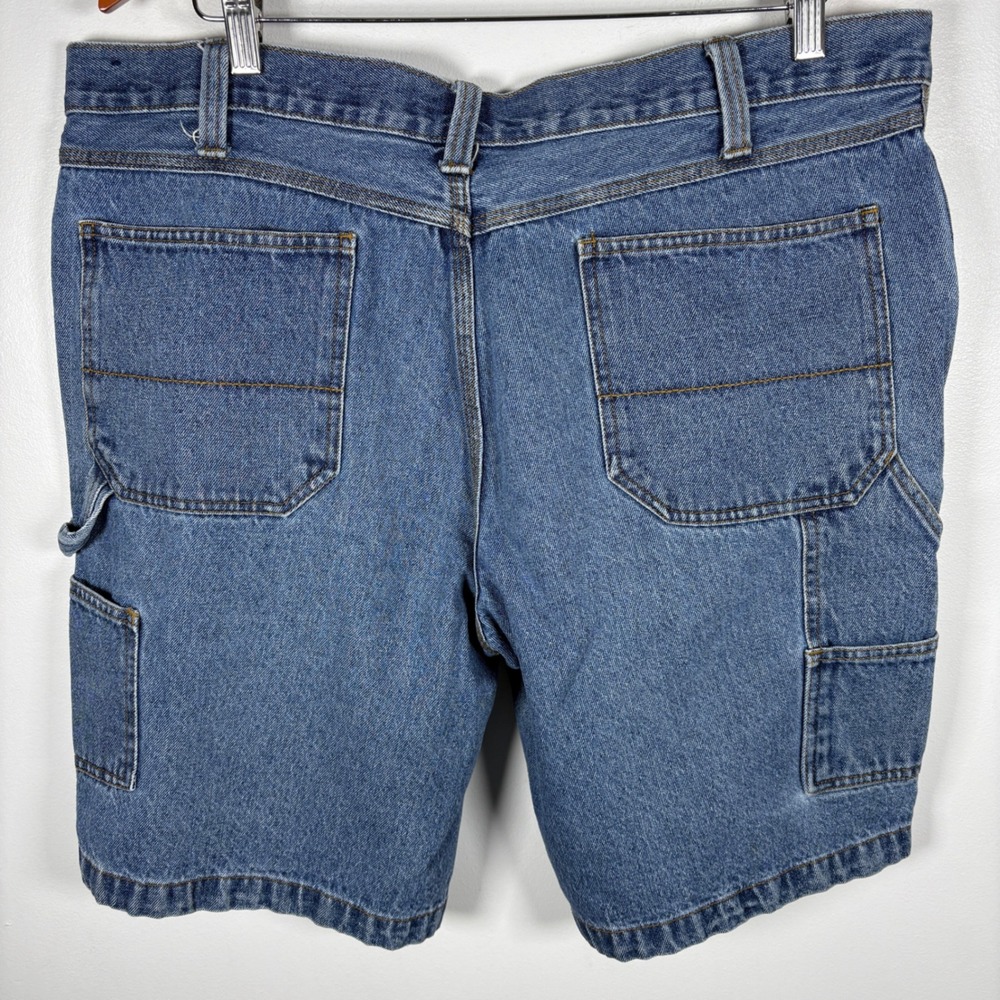 Faded Glory Mens Denim Carpenter Shorts Blue Size 38